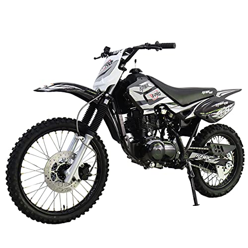 X-PRO Hawk 150cc Youth Dirt Bike Pit Bike Adults Dirt Pit Bike,Big 19"/16" Wheels! (Black, Factory Package)