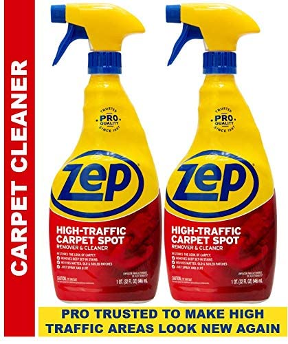 Zep High Traffic Carpet Cleaner - 32 Ounces (Case of 2) ZUHTC32 - Penetrating Formula Removes Deep Stains. Make High-Traffic Areas Look New Again