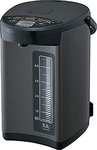 Zojirushi CD-NAC50BM Micom Water Boiler & Warmer, 5.0 Liter, Metallic Black