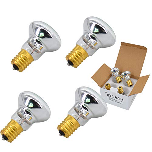 4 Pack Replacement Bulbs for Lava Lamps,Glitter Lamps,R39 E17 25 Watt Reflector Bulbs