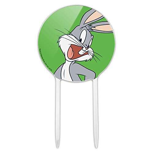 Acrylic Looney Tunes Bugs Bunny Cake Topper Party Decoration for Wedding Anniversary Birthday Graduation