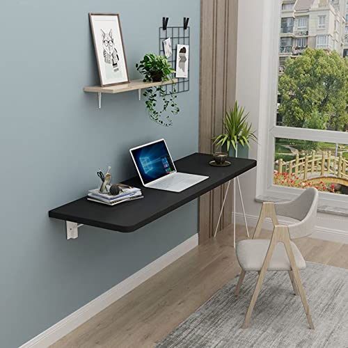 Aigoss Wall Mounted Folding Table for Kitchen Floating Desk Workbench for Laundry Room - Fold Down Wall Mount Desk for Small Spaces Desk Office Home Kitchen (Color : D, Size : L40xW30cm/L16xW12in)