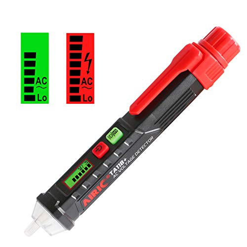 AIRIC AC Voltage Tester Non Contact Pen Electrical Tester Xmas Dual Range 12V-1000V/48V-1000V, LED Flashlight, Beeper Alarm, Null/Live Wires Voltage Detector