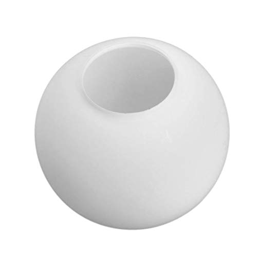 BOKT Frosted White Glass Globe Lamp Shade Replacement Milk Glass Ball Lampshade Cover Opal Sphere Shade for Pendant Light, 5.9” Diameter (White)