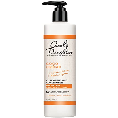 Carol’s Daughter Coco Creme Curl Quenching Conditioner for Very Dry Hair, with Coconut Oil, Paraben Free Hair Conditioner for Curly Hair, 12 oz