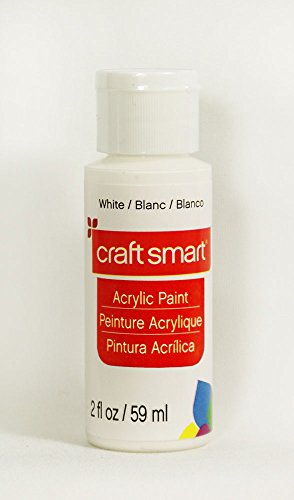 Craft Smart Acrylic Paint 2 Fl.oz. 1 Bottle 50 + Colors (White)
