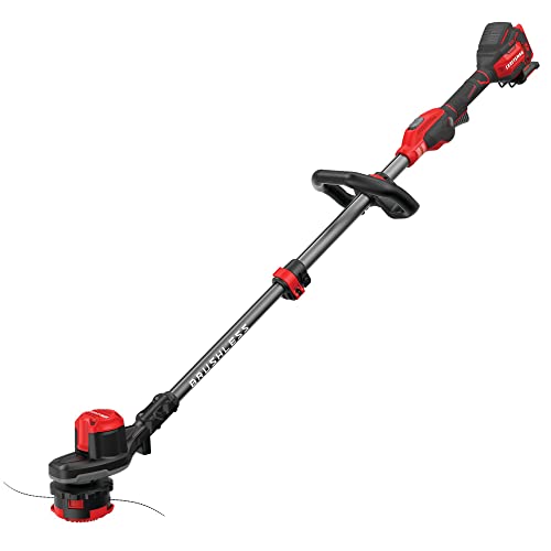CRAFTSMAN V20 WEEDWACKER Cordless String Trimmer with QUICKWIND, 13 inch, Bare Tool Only (CMCST920B), Red