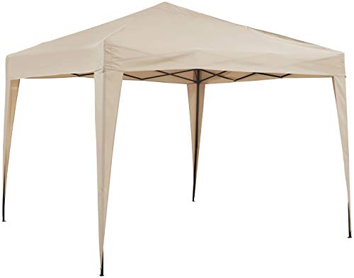 Crosley Furniture Hampton Collapsible Outdoor Gazebo, 10' x 10' - Tan