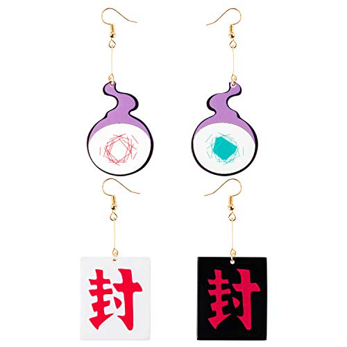 Eartim 2 Pairs Toilet Bound Kun Earrings, Fashion Anime Cosplay Acrylic Drop Earrings for Women, Teens, Friends, Girls Birthday Valentine's Gift Friendship Party Jewelry Dress Up Accessories