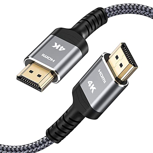 Highwings 4K Short HDMI Cable 18Gbps, 1.5FT 2.0 4K@60Hz HDMI Braided Cord-Supports (4K 60Hz HDR,Video 4K 2160p 1080p 3D HDCP 2.2 ARC-Compatible with Ethernet PS4/3 4K Monitor Projector ect