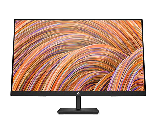 HP V27i G5 FHD Monitor, AMD FreeSync Technology, HDCP Support for HDMI (V27i G5, Black)