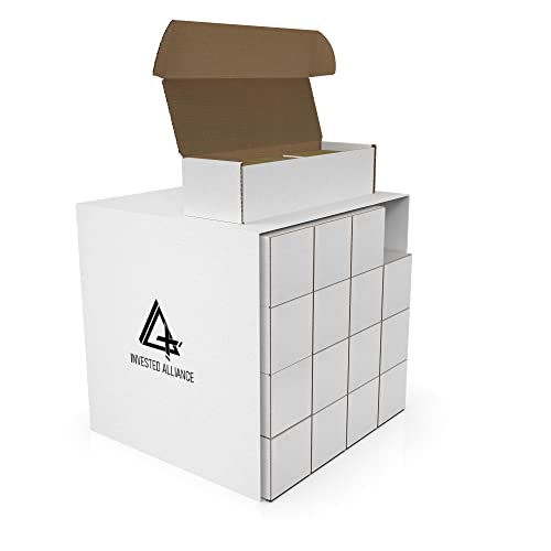 Invested Alliance 16 Trading Card Storage Boxes | Baseball Card Storage Box. Sports Card Storage Boxes. Card Organizer for TCG, MTG. Baseball, NBA, and Football Cards Box. Magic Card Storage Box.