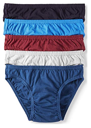 Jockey Life Collection 5-Pack Men's 24/7 Comfort STAYCOOL Assorted Bikini Briefs (XL)