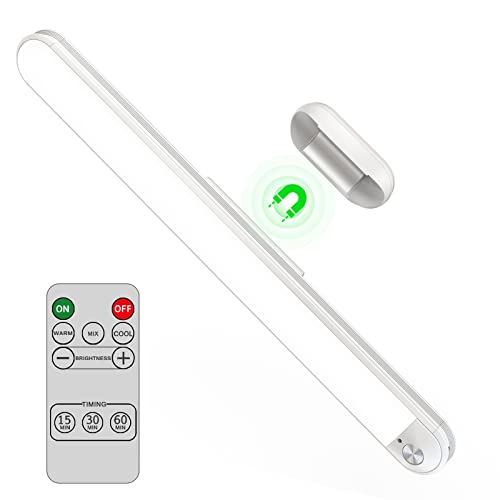 KAGWON Bunk Bed Lights Remote 3000K/4000K/5000K Dimmable Touch Light Bar Stick on Wall Reading Headboard Lamp LED Magnetic Mounted Battery Powered Wireless for Kids Night Rechargeable 2600mAh