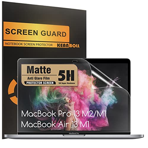 KEANBOLL 3PACK Anti-Glare Screen Protector for MacBook Air 13 M1 /MacBook Pro 13 Inch M2/M1 (2022-2018), Model A2338 A2289 A2251 A2159 A1706 A1708 A1989 A2337 M1 A2179 A1932, Anti Fingerprint, Matte