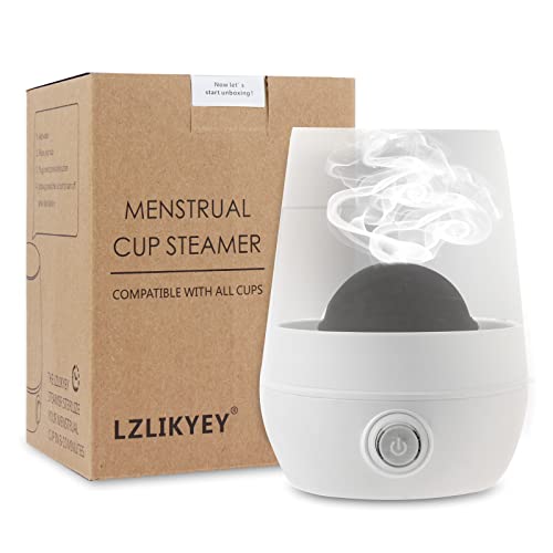 Menstrual Cup Sterilizer Steamer, 3-in-1 for Cleans, Dries, and Stores Your Period Cup- Leak-Free - 99.9% Cleaned, Suitable for Any Cups