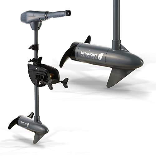 Newport Kayak Series 36lb Thrust Transom Mounted Saltwater Electric Trolling Motor w/LED Battery Indicator (24" Shaft)