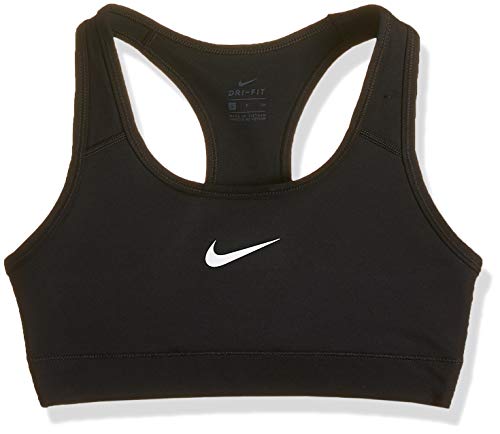 Nike Women's Victory Compression Sports Bra, Black/White, Medium