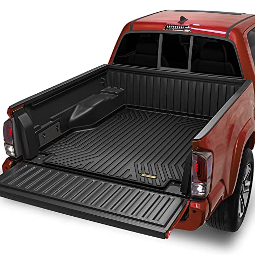 OEDRO Truck Bed Mats Fits for Tacoma 2005-2023 Double Cab with 5 ft Short Bed 4-Door Standard Bed, All-Weather Rubber Truck Bed Liner Pickup Truck Accessories