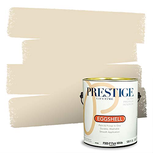 PRESTIGE Paints Interior Paint and Primer In One, 1-Gallon, Eggshell, Comparable Match of Benjamin Moore* Pale Almond*