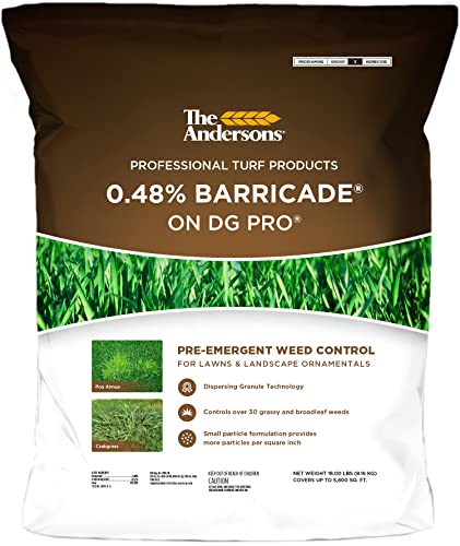 The Andersons Barricade Professional-Grade Granular Pre-Emergent Weed Control - Covers up to 5,800 sq ft (18 lb)