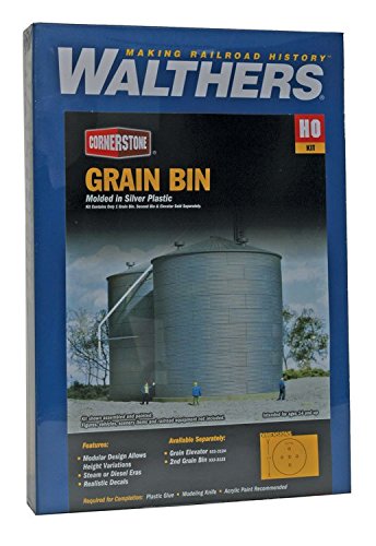 Walthers Cornerstone HO Scale Big Grain Storage Bin Structure Kit