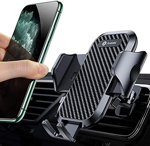 andobil Car Phone Holder Mount [2023 Upgraded] Smartphone Air Vent Holder Easy Clamp Hands-Free Compatible with iPhone 11 12 13 14 Pro Max 6 7 8 X XR XS SE Samsung Galaxy S23 Ultra S22 S21 Note 20