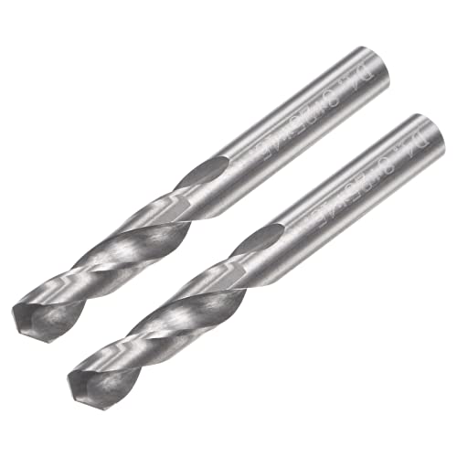 uxcell Solid Carbide Drill Bits, 4.8mm C2/K20 Tungsten Carbide Jobber Drill Bits Straight Shank Drilling Tool for Stainless Steel Aluminum Iron Metal Plastic 2pcs