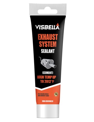 Visbella 150g Auto Vehicle Exhaust System Sealant, Non-Slumping Professional Repair Crack Adhesive Super Glue Sealer for Car Mufflers, Tailpipes, Catalytic Converters