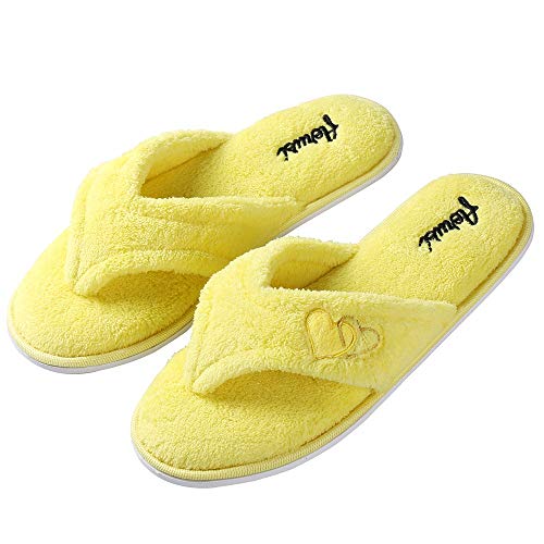 Aerusi Women's Splash Spa Slipper, Lemon Yellow, Women's Shoe Size: 8