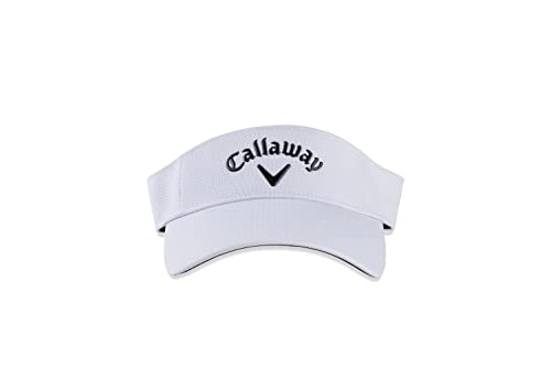 Callaway Golf 2022 Liquid Metal Adjustable Visor, Adjustable Size, White/Black Color