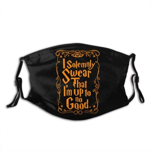 I Solemnly Swear That I Am Up to No Good Outdoor Mask,5-Layer Carbon Filters Adult Men Women Bandana