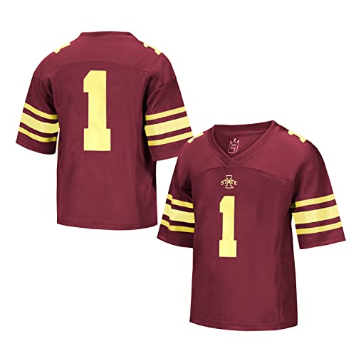 Little King NCAA Infant-Touchdown Pass-Team Football Jersey-Iowa State-Cardinal #1-6 Months