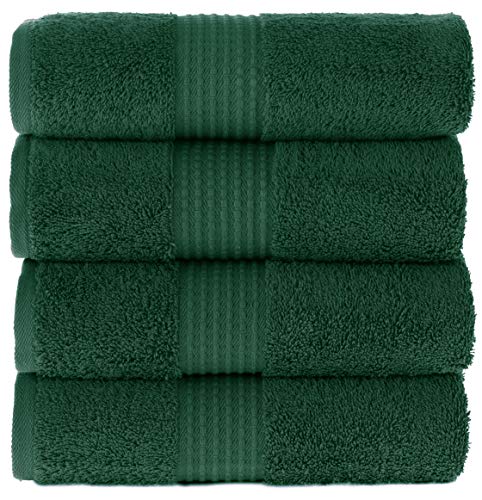 Maura Basics Performance Hand Towels with Hanging Loop. 16”x30” American Standard Towel Size. Soft, Durable, Long Lasting and Absorbent 100% Turkish Cotton Bath Towels Set for Bathroom