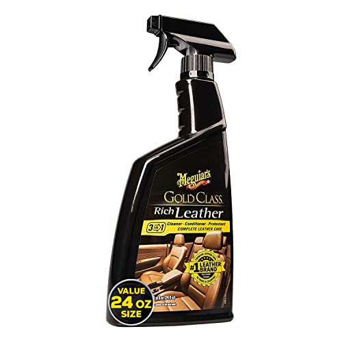 Meguiar's G10924SP Gold Class Rich Leather Cleaner and Conditioning Spray – 24 Oz Spray Bottle