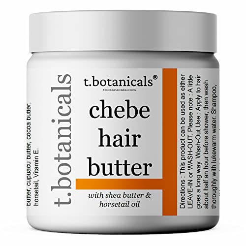 t.botanicals Chebe Butter, Chebe Hair Butter for Hair Growth, Hair Thickening, Chebe Hair Growth Butter, Ayurvedic Hair Butter with Horsetail