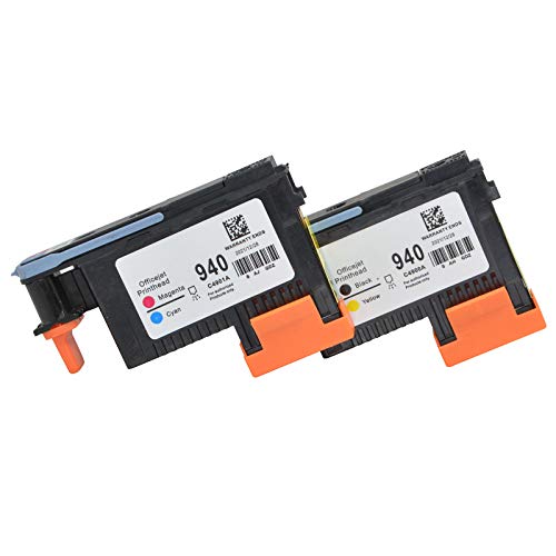 Wenon VineonTec 2 Pack 940XL 940 C4900A C4901A Printhead Compatible for Officejet Pro 8000 8500 8500A 8500A Plus 8500A Printer.