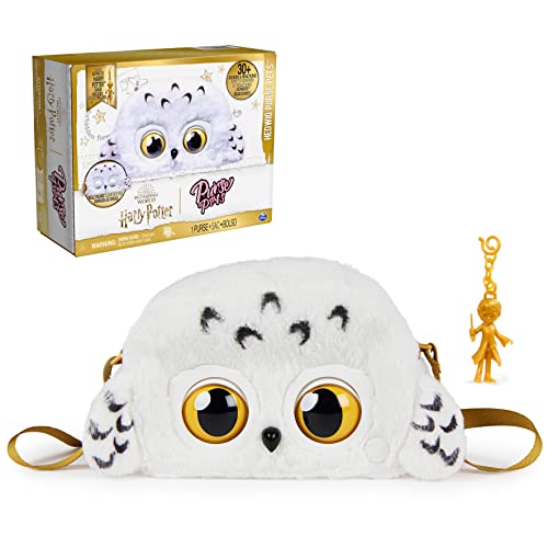 Wizarding World Harry Potter, Hedwig Purse Pets Interactive Pet Toy and Shoulder Bag, Over 30 Sounds and Reactions, Kids Toys for Girls Ages 6 and Up